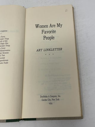 Women are my Favorite People
