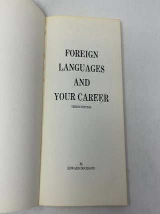 Foreign Languages and Your Career