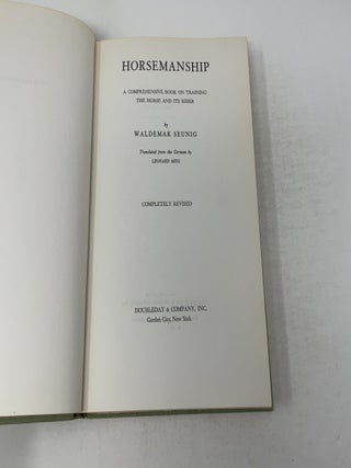 Horsemanship: A Comprehensive Book on Training the Horse and It's Rider