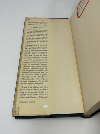 A Manual of Copyright Practice