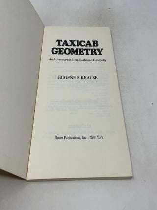 Taxicab Geometry: An Adventure in Non-Euclidean Geometry