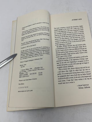 Last Rites: The Death of William Saroyan as Chronicled by His Son
