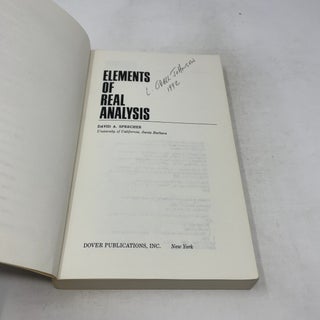 Elements of Real Analysis