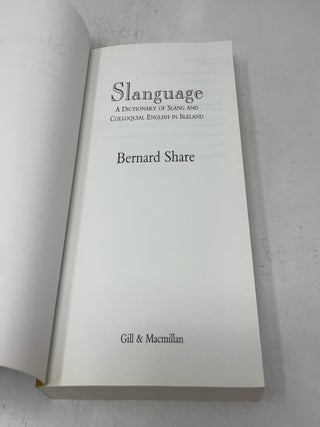 Slanguage: Dictionary of Irish Slang