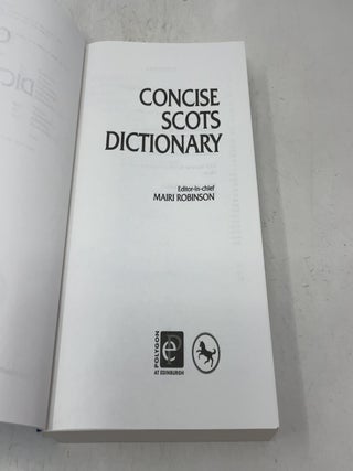 Concise Scots Dictionary