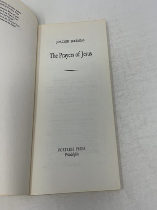 The Prayers of Jesus