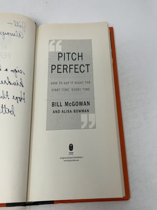Pitch Perfect: How to Say It Right the First Time,