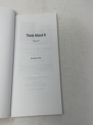 Think About It Volume XV
