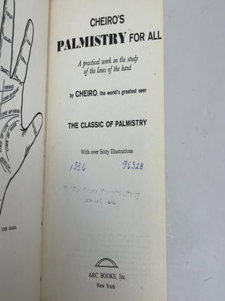 Cheiro's Palmistry for All