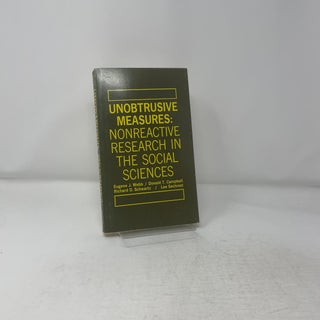 Unobtrusive Measures: Nonreactive Research in the Social Sciences