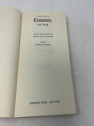 A Short Guide to Clausewitz On War