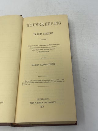 Housekeeping in Old Virginia