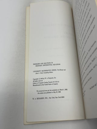 Problems and solutions in ordinary differential equations