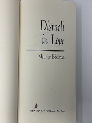 Disraeli in Love