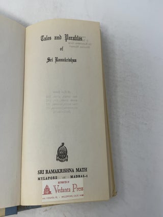 Tales and Parables of Sri Ramakrishna