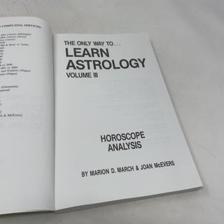 The Only Way To...Learn Astrology: Volume III