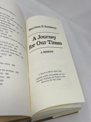 A Journey for Our Times: A Memoir