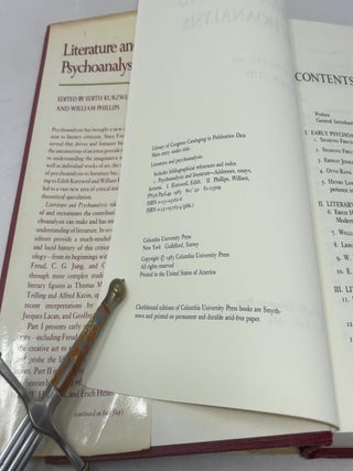 Literature and Psychoanalysis