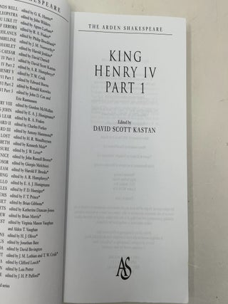 King Henry IV Part 1: Third Series (The Arden Shakespeare Third Series, 8)