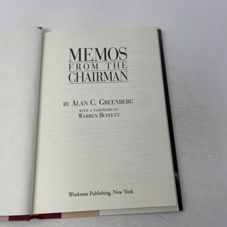 Memos from the Chairman