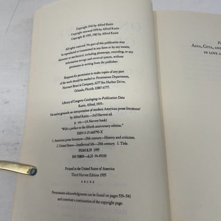 On Native Grounds: An Interpretation of Modern American Prose Literature