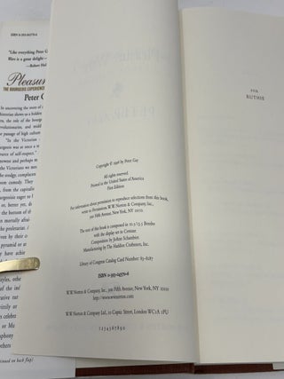 Pleasure Wars: The Bourgeois Experience, Victoria to Freud