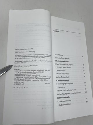 Sublime Understanding: Aesthetic Reflection in Kant and Hegel