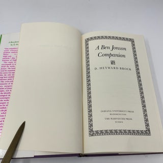 A Ben Jonson Companion