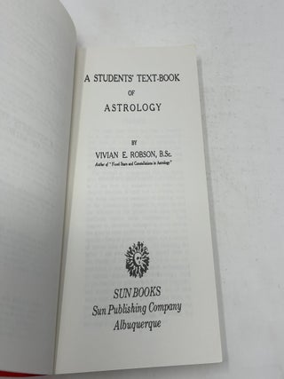 A students' text-book of Astrology