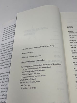 New Literary History of America (Harvard University)
