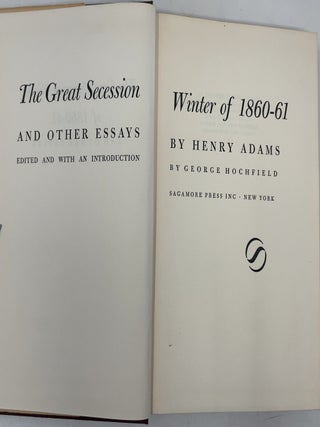 The Great Secession Winter of 1860-61 and Other Essays