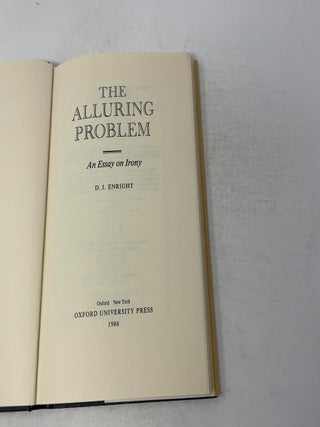 The Alluring Problem: An Essay on Irony