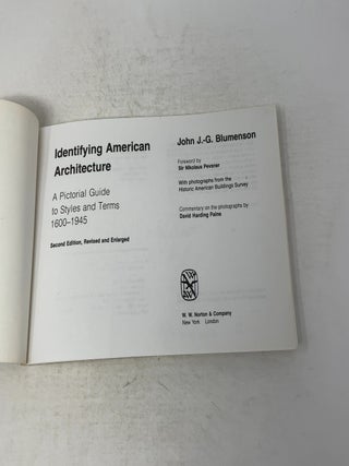 Identifying American Architecture: A Pictorial Guide to Styles and Terms, 1600-1945