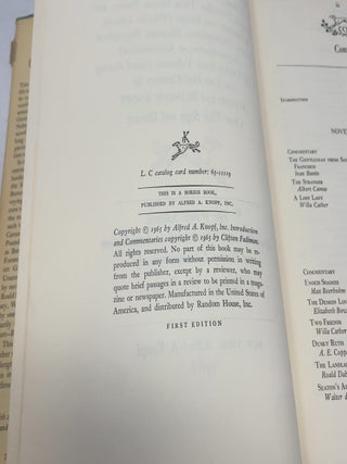 Fifty Years: Being a Retrospective Collection of Novels, Novellas, Tales, Drama, Poetry, and Reportage and Essays, All Drawn from Volumes Issued During the Last Half-Century by Alfred & Blanche Knopf