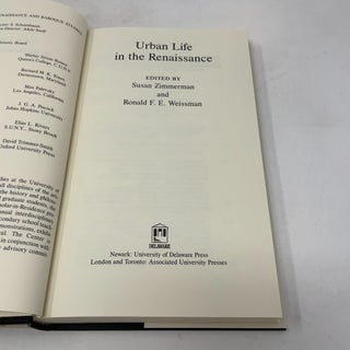 Urban Life in the Renaissance