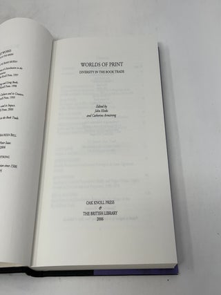 Worlds of Print: Diversity in the Book Trade