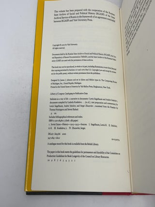 Stalinism as a Way of Life : A Narrative in Documents