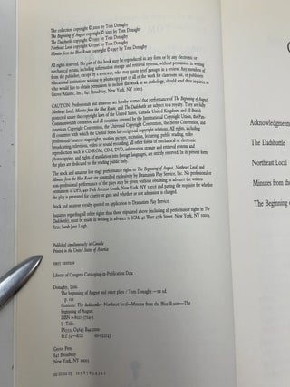The Beginning of August and Other Plays: The Beginning of August, The Dadshuttle, Northeast Local, Minutes from the Blue Route