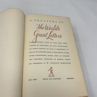 A Treasury of the World's Great Letters