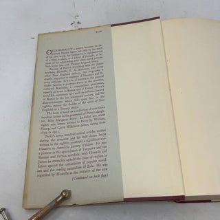 Thomas Sergeant Perry: A Biography. And letters to Perry from William, Henry, and Garth Wilkinson James