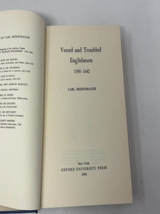 Vexed and Troubled Englishmen 1590-1642