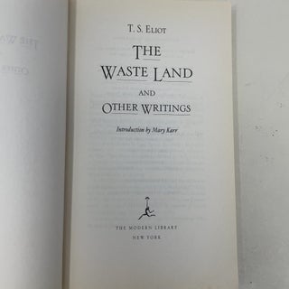 The Waste Land and Other Writings (Modern Library Classics)