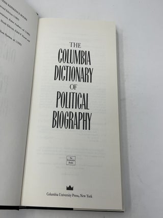 The Columbia Dictionary of Political Biography