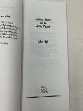 Sherlock Holmes and the Adler Papers