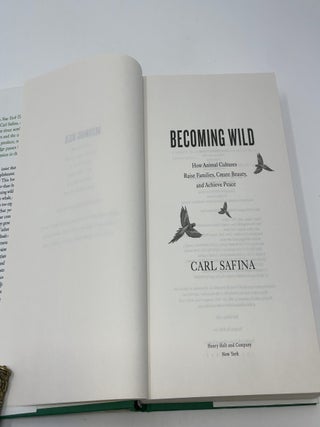 Becoming Wild: How Animal Cultures Raise Families, Create Beauty, and Achieve Peace