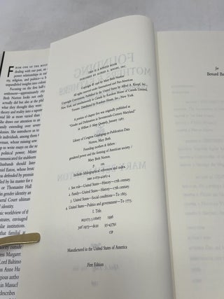 Founding Mothers & Fathers: Gendered Power and the Forming of American Society
