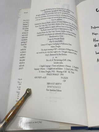 The Deeper Meaning of Liff: A Dictionary of Things There Aren't Any Words for Yet