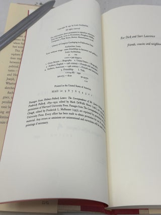 Love Without Wings: Some Friendships in Literature and Politics