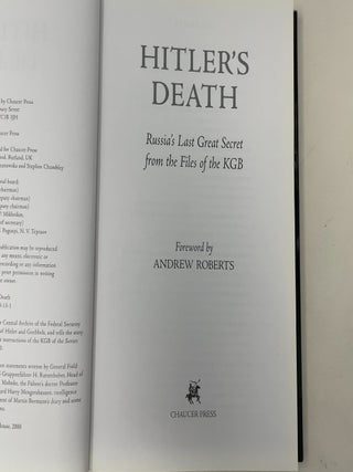 Hitler's Death: Russia's Last Great Secret from the Files of the KGB