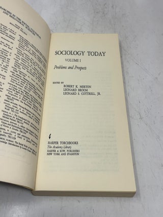 Sociology Today Vol. 1